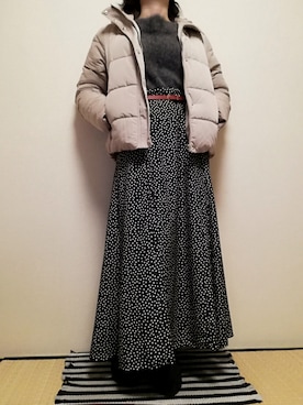 「UNTITLED（アンタイトル）のアイテム（スカート）」を使った、うたみるのさん（レディース・151cm）の冬コーディネート