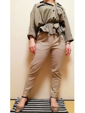 「UNTITLED（アンタイトル）のアイテム（ミリタリージャケット）」を使った、うたみるのさん（レディース・151cm）の夏コーディネート