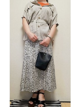 「UNTITLED（アンタイトル）のアイテム（スカート）」を使った、うたみるのさん（レディース・151cm）の夏コーディネート