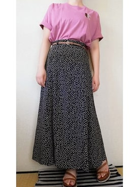 「UNTITLED（アンタイトル）のアイテム（スカート）」を使った、うたみるのさん（レディース・151cm）の夏コーディネート