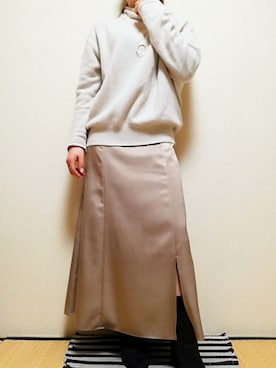 「UNTITLED（アンタイトル）のアイテム（スカート）」を使った、うたみるのさん（レディース・151cm）の秋コーディネート