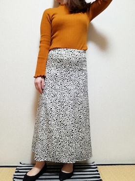 「UNTITLED（アンタイトル）のアイテム（スカート）」を使った、うたみるのさん（レディース・151cm）の冬コーディネート