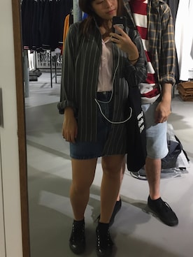「WEEKDAY（ウィークデイ）のアイテム」を使った、Samanthaさん（レディース・158cm）の秋コーディネート