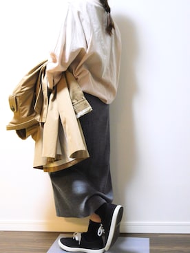 「スプリングSENSEOFPLACE」｜「アイテム（トレンチコート）」を使った、yuyueee2さん（レディース・147cm）の春コーディネート