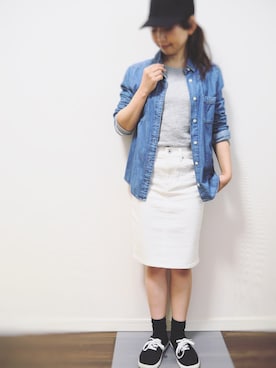 「おちびさん」｜「アイテム（キャップ）」を使った、yuyueee2さん（レディース・147cm）の春コーディネート