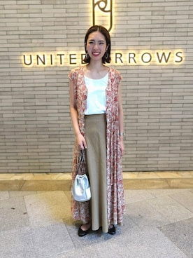 近澤 茜さん（レディース・166cm）の夏コーディネート