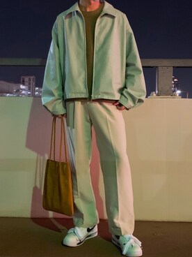 「新年一発目」｜「アイテム（ブルゾン）」を使った、はるさん（メンズ・176cm）の冬コーディネート