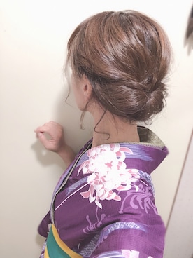「帯」｜「アイテム（浴衣）」を使った、まきさん（レディース・160cm）の夏コーディネート