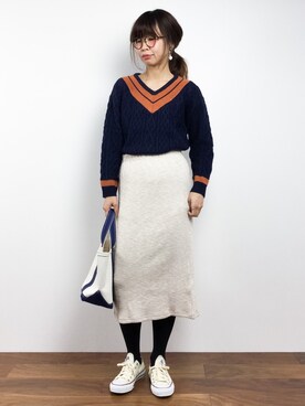 naoさん（レディース・163cm）の冬コーディネート