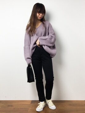 naoさん（レディース・163cm）の冬コーディネート