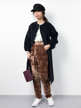 「OLIKA（オリカ）のアイテム（その他アウター）」を使った、naoさん（レディース・163cm）の冬コーディネート