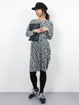 「NOMBRE IMPAIR（ノンブルアンペール）のアイテム（ワンピース/ドレス）」を使った、naoさん（レディース・163cm）の冬コーディネート