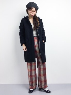 「Te chichi（テチチ）のアイテム（ジャケット/アウター）」を使った、naoさん（レディース・163cm）の冬コーディネート