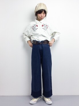 naoさん（レディース・163cm）の冬コーディネート