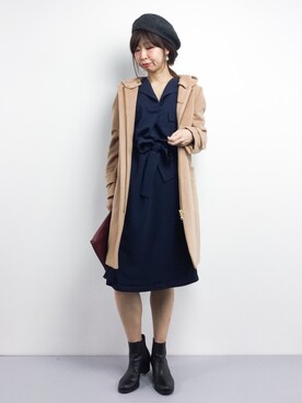 naoさん（レディース・163cm）の冬コーディネート