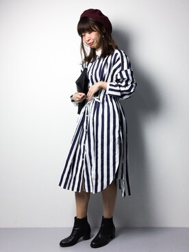 naoさん（レディース・163cm）の冬コーディネート