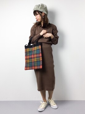 naoさん（レディース・163cm）の冬コーディネート