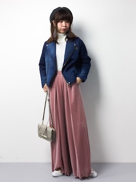 「So 1:1（ソウワンバイワン）のアイテム（ジャケット/アウター）」を使った、naoさん（レディース・163cm）の冬コーディネート