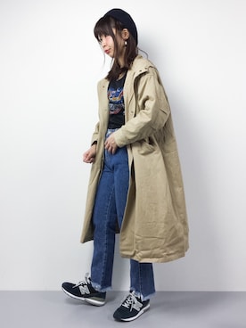 「DOUBLE NAME（ダブルネーム）のアイテム（その他アウター）」を使った、naoさん（レディース・163cm）の冬コーディネート