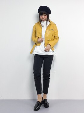 「LOWY（ロヴィ）のアイテム」を使った、naoさん（レディース・163cm）の冬コーディネート