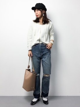 naoさん（レディース・163cm）の冬コーディネート