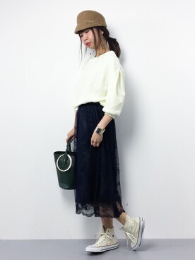 naoさん（レディース・163cm）の冬コーディネート