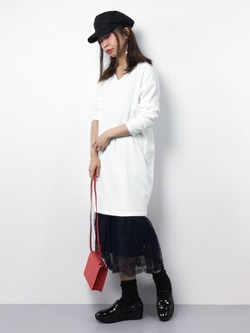 naoさん（レディース・163cm）の冬コーディネート