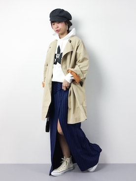 「Omekashi（オメカシ）のアイテム（その他アウター）」を使った、naoさん（レディース・163cm）の春コーディネート