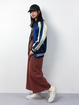 「EDITION（エディション）のアイテム（ブルゾン）」を使った、naoさん（レディース・163cm）の春コーディネート