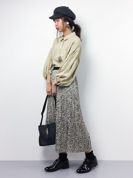 「mimis（ミイーミイーズ）のアイテム」を使った、naoさん（レディース・163cm）の春コーディネート