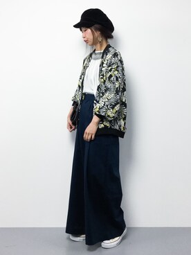 「VENCEEXCHANGE（ヴァンスエクスチェンジ）のアイテム（ブルゾン）」を使った、naoさん（レディース・163cm）の春コーディネート