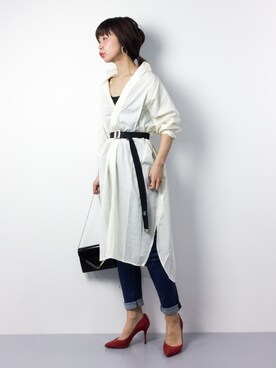 「note et silence （ノートエシロンス）のアイテム（ワンピース/ドレス）」を使った、naoさん（レディース・163cm）の春コーディネート