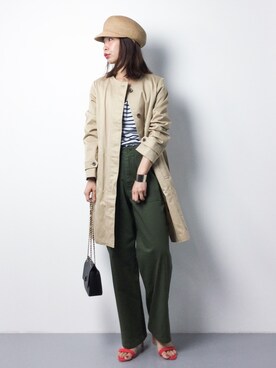 「NOMBRE IMPAIR（ノンブルアンペール）のアイテム（ジャケット/アウター）」を使った、naoさん（レディース・163cm）の春コーディネート