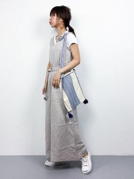 「STAR MELA（スターメラ）のアイテム」を使った、naoさん（レディース・163cm）の春コーディネート