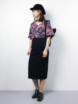 「バルーンスリーブ」｜naoさん（レディース・163cm）の夏コーディネート