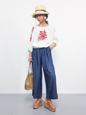 naoさん（レディース・163cm）の夏コーディネート