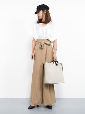 「Gem.（ジェム）のアイテム」を使った、naoさん（レディース・163cm）の夏コーディネート