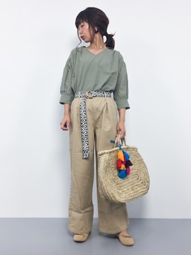 naoさん（レディース・163cm）の夏コーディネート