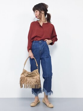 「RANAN（ラナン）のアイテム（バッグ）」を使った、naoさん（レディース・163cm）の秋コーディネート