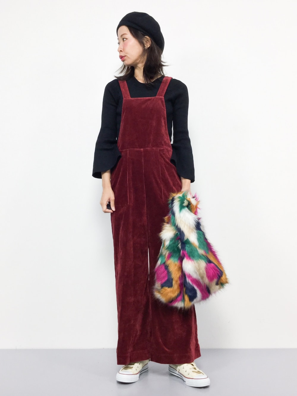 美品✨『SLOBE IENA』スローブイエナ シャンブレーコールオーバーオール SLOBE IENA（スローブイエナ）の「シャンブレーコール