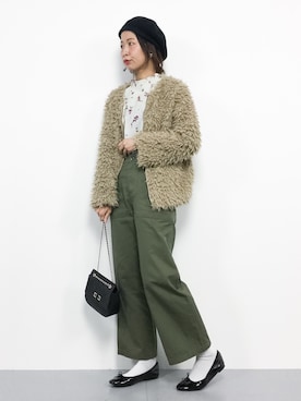 「rps（アールピーエス）のアイテム（ブルゾン）」を使った、naoさん（レディース・163cm）の秋コーディネート