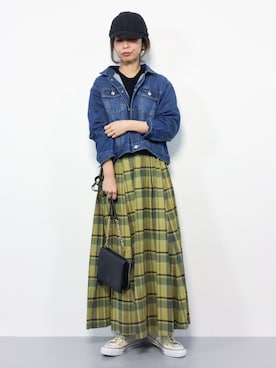「N.（N. Natural Beauty Basic）（エヌエヌナチュラルビューティーベーシック）のアイテム（デニムジャケット）」を使った、naoさん（レディース・163cm）の秋コーディネート