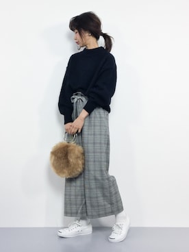 naoさん（レディース・163cm）の冬コーディネート