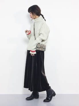 naoさん（レディース・163cm）の冬コーディネート