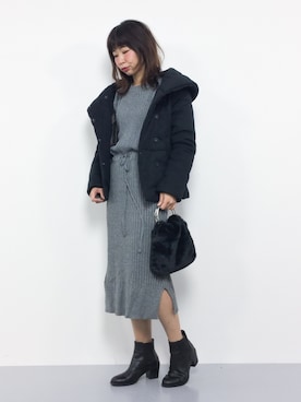 naoさん（レディース・163cm）の冬コーディネート