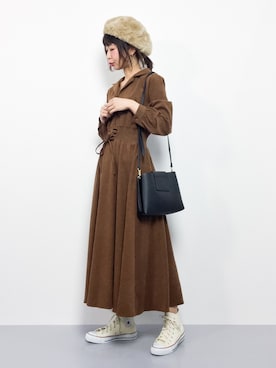 naoさん（レディース・163cm）の冬コーディネート