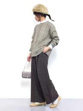 naoさん（レディース・163cm）の冬コーディネート