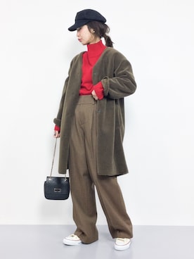 naoさん（レディース・163cm）の冬コーディネート