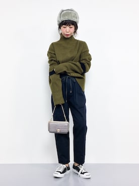 naoさん（レディース・163cm）の冬コーディネート