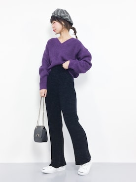 naoさん（レディース・163cm）の冬コーディネート